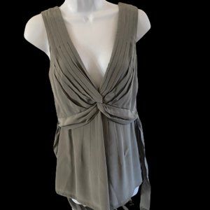 BCBG MAXAZRIA SILVER/GRAY BLOUSE